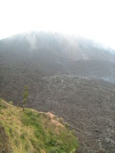 Our first view of the lava