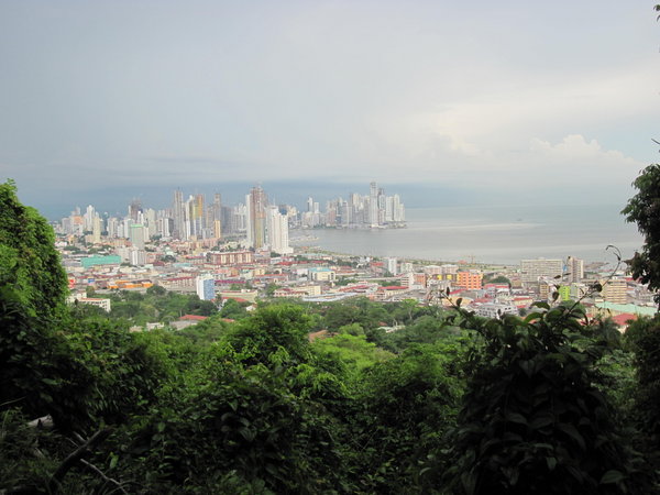 Looking out over Panama City
