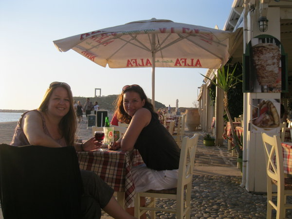 Sunset drink in Naxos