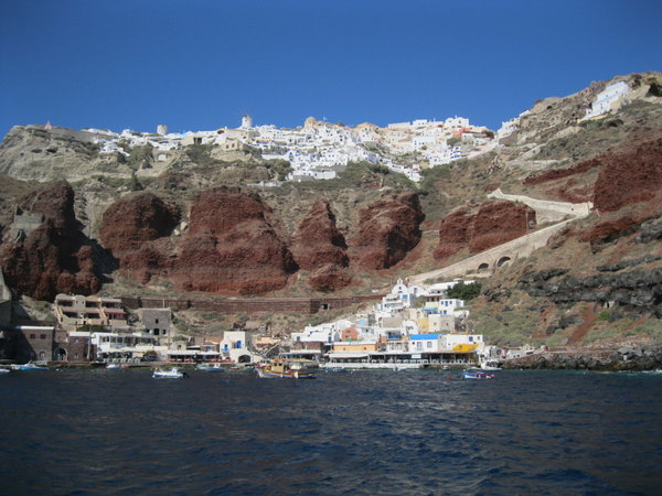Arrival in Oia