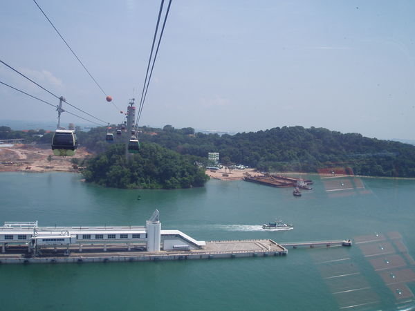 Cable Car over to Sentosa Island!!!!