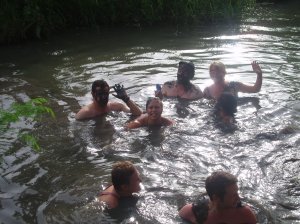 in the mud pools!!!!