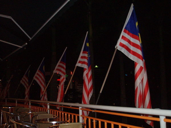 Malaysian Flags everywhere!!!!!