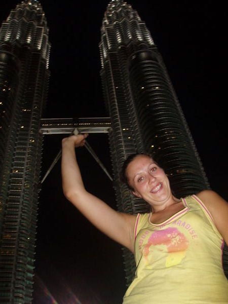 Me one handidly holding the towers up!!!!!!