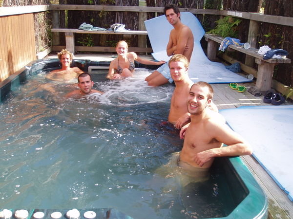 some of the group in the spa!!!!!