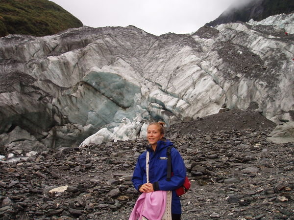 me at the glacier front!!!!