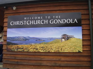 going up the gondola in christchurch!!!!!