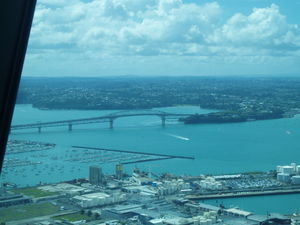 view of auckland from the sky tower!!!!!