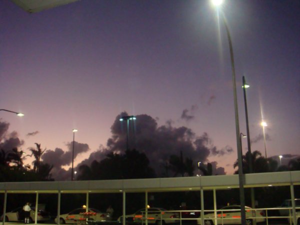 5am outside the airport in cairns