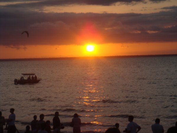 the sunset at mindil beach