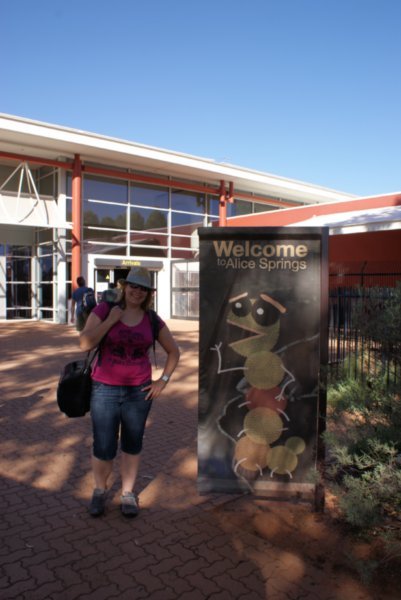 arrived in Alice Springs