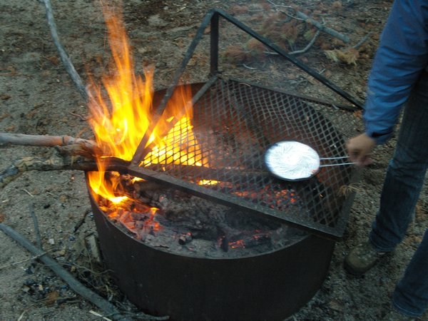 Campfire, last night