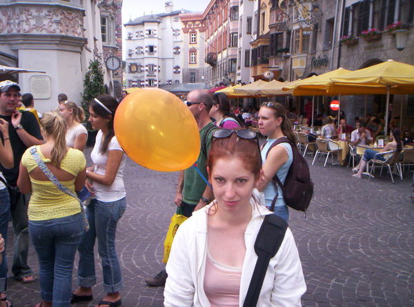A girl and her balloon