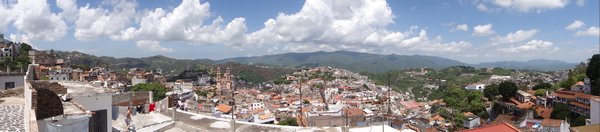 panarama of Taxco from above