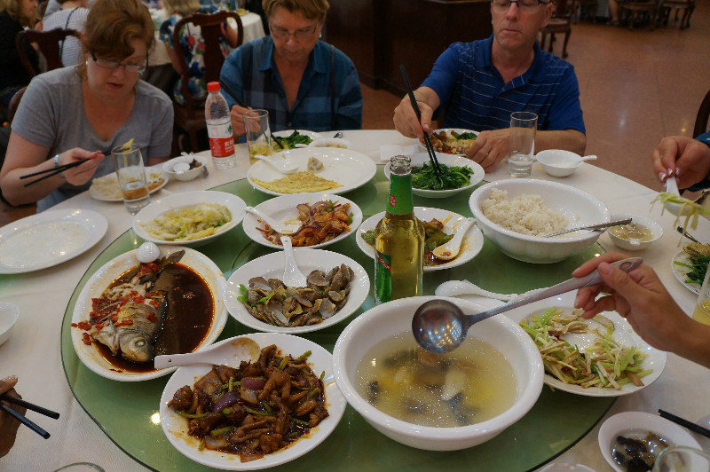 Typical chinese dinner- Lazy Susan style
