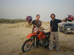 Biking in the desert