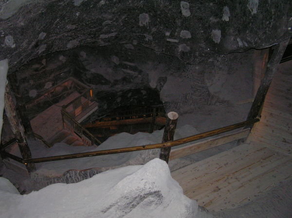 The depth of the salt mine was amazing!