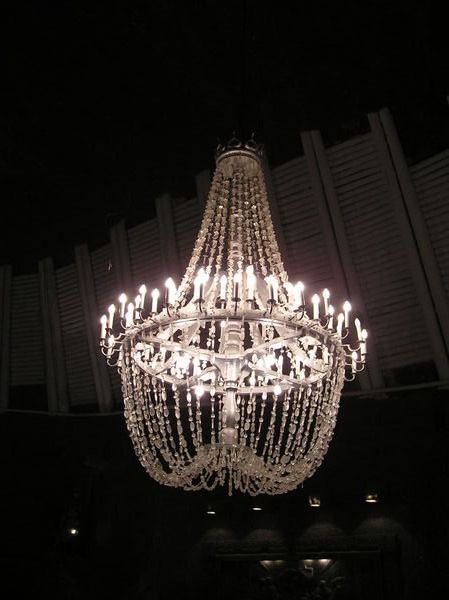 Salt crystal chandelier!!
