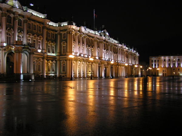 The Winter Palace at night