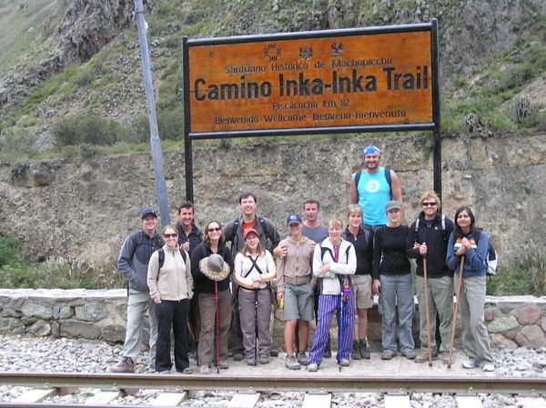 The beginning of the Inca Trail - Km82