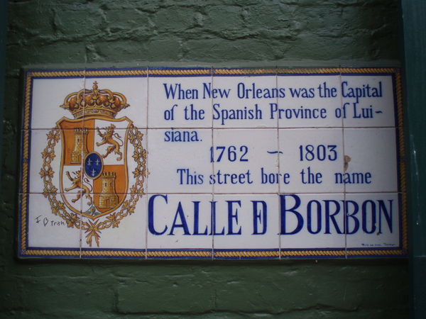 A Streetsign Named Burbon