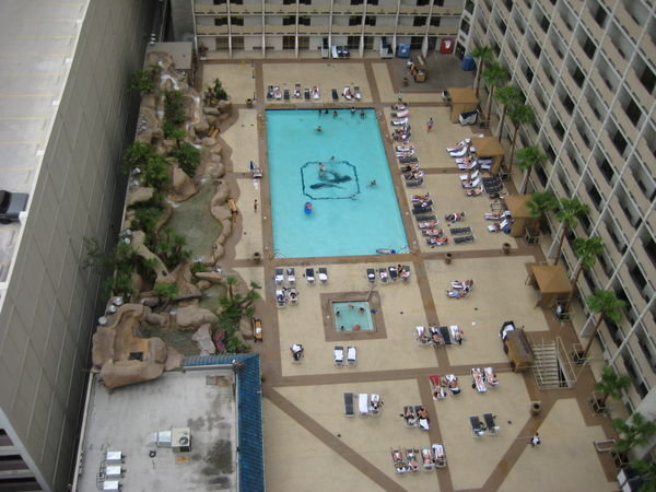Pool From the Balcony - Imperial Palace, Las Vegas | Photo