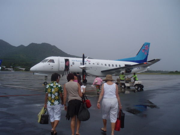 Boarding for Aitutaki