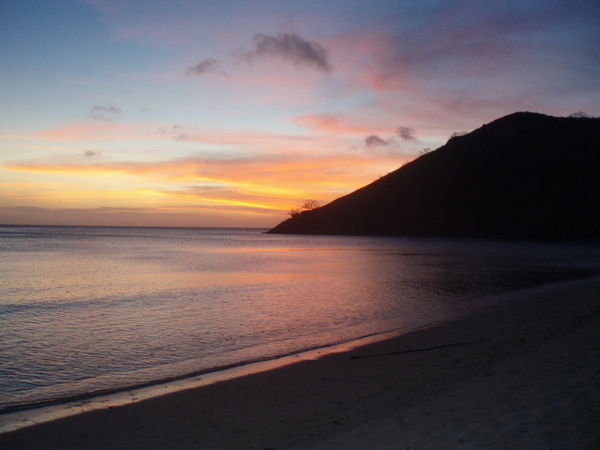 Sunset from White Sandy Beach - Naviti