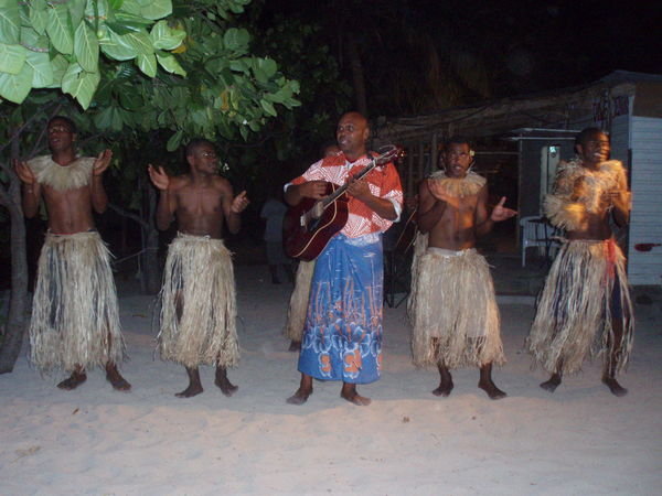 Traditional Island Dancing at White Sandy Beach, Naviti