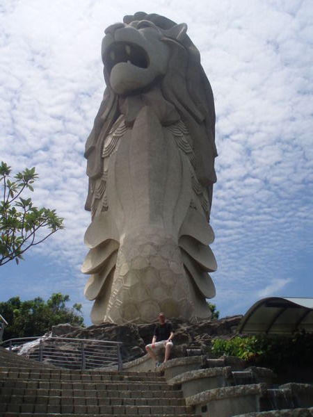 Merlion and Me at Sentosa