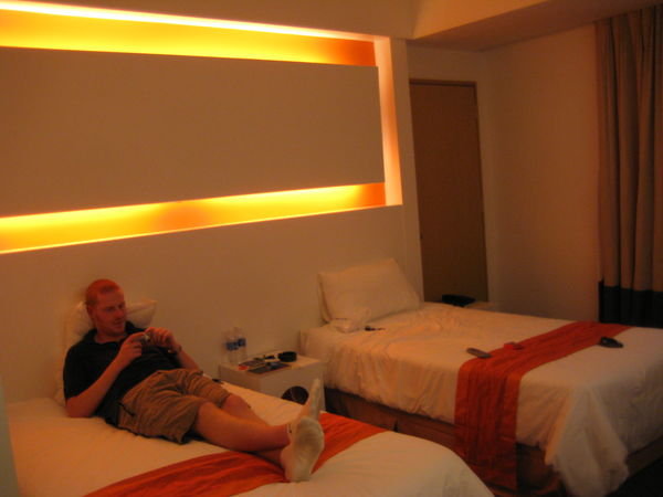 Our Funky Hotel Room in Kuala Lumpur
