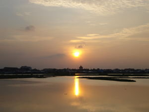 Sunset From "No Problem" Backpackers - Phnom Penh, Cambodia