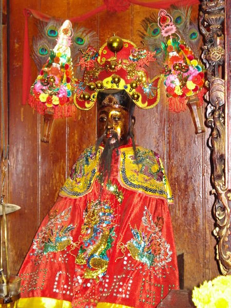 Figure at Chinese Shrine - Saigon, Vietnam