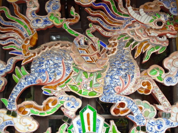 Mosaic Dragon at Thien Mu Pagoda
