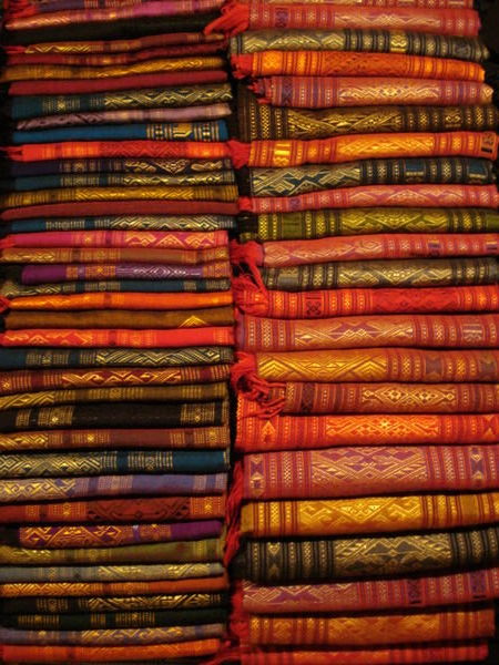 Silk Scarves At The Night Market