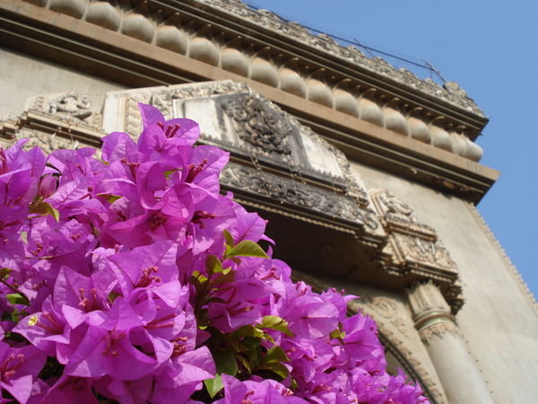Flowers by Arc de Triomphe - Vientiane