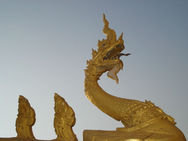 Golden Dragon at Vat That Luang
