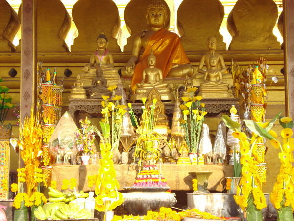 Shrine at Vat That Luang