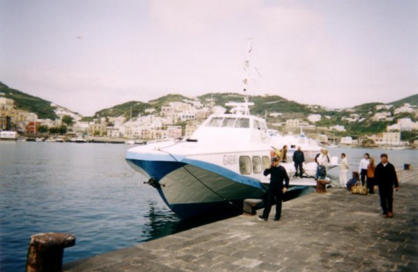 Our Hydrofoil to Ponza