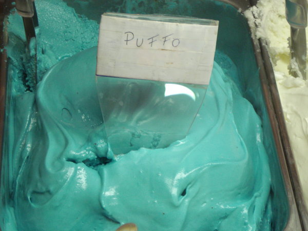 "Puffo" Flavour Ice Cream