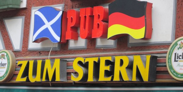 A Scottish pub - in Germany!!  Brilliant!!