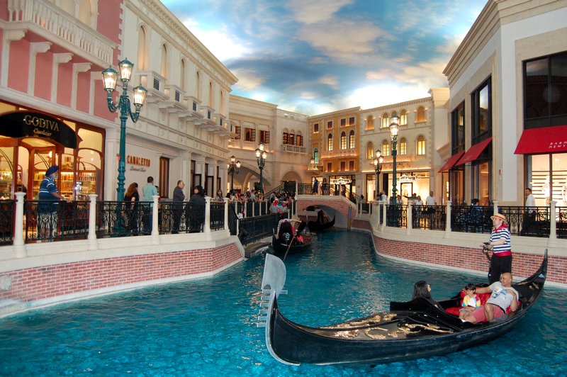 The Grand Canal INSIDE The Venetian hotel