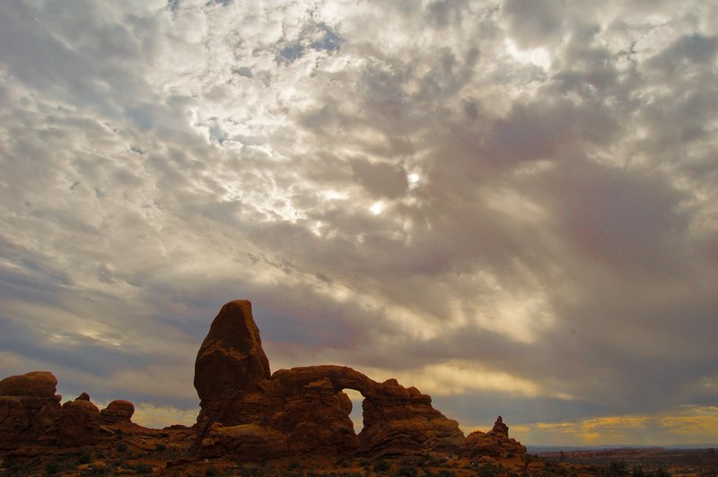 Sunset over Arches NP