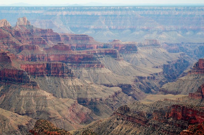 Grand Canyon Detail a Mile Down