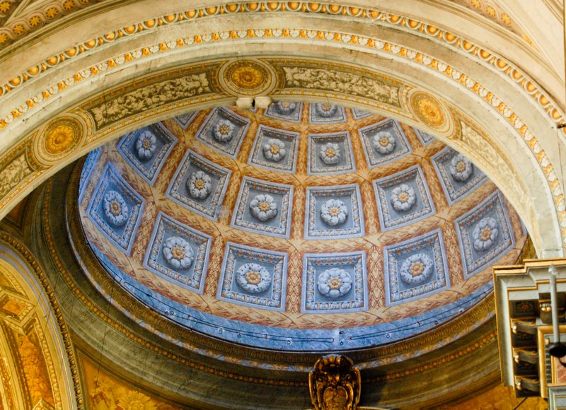 Beautiful dome in Santa Maria Della Scala, Trastevere