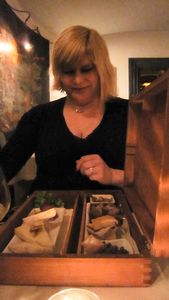 The starter in Antica Pesa came in a wooden briefcase
