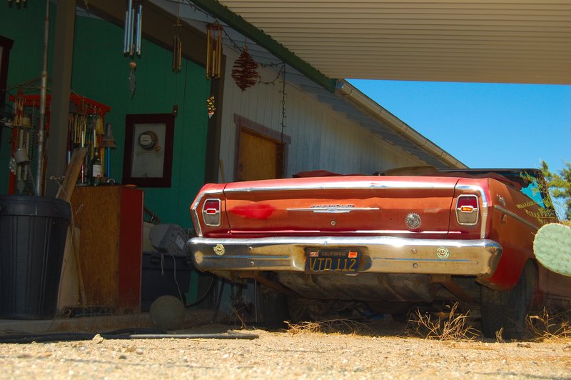 A Chevy Parked up in Randsburg, CA