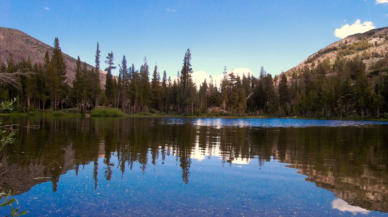 Mirror Lake on the way to Yosemite