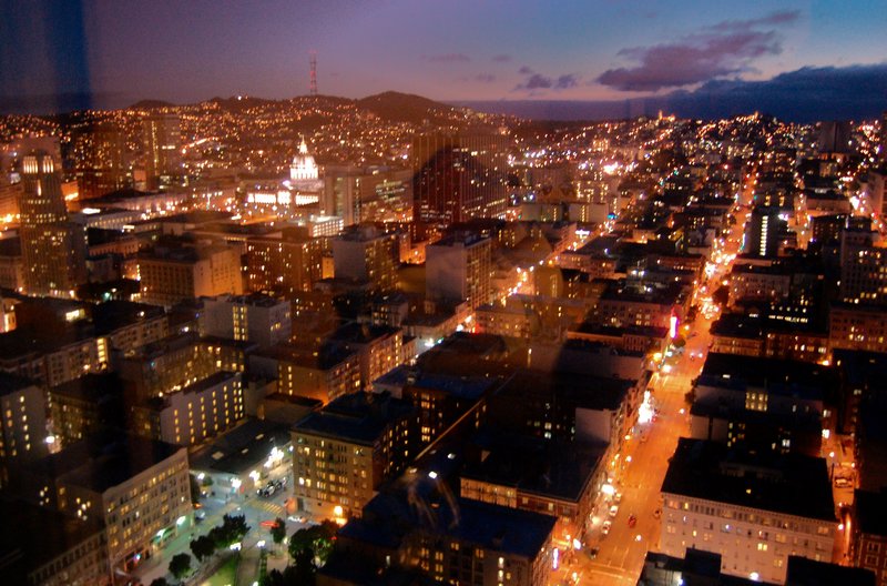 San Fran Nightscape from Hilton hotel room