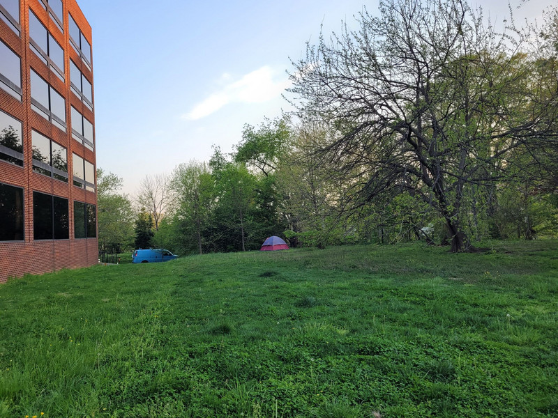 Lots of city camping and homelessness apparent